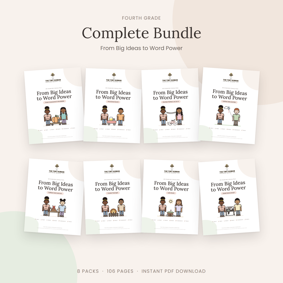 Fourth Grade Mini Literacy Packs