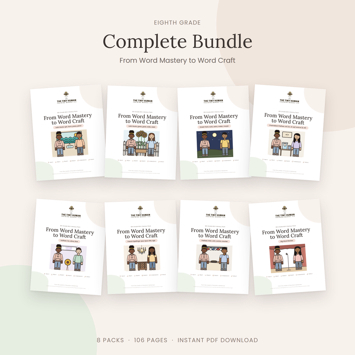 Eighth Grade Mini Literacy Packs