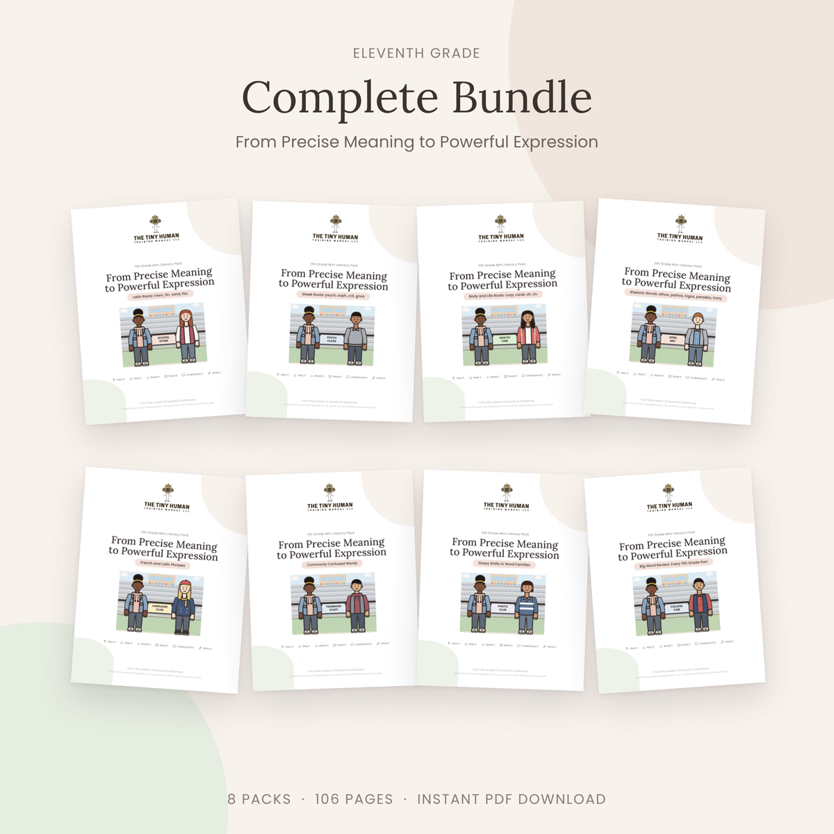 Eleventh Grade Mini Literacy Packs