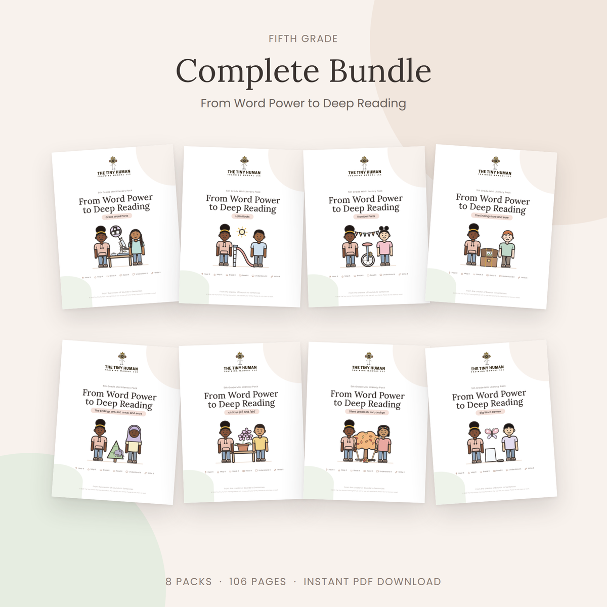 Fifth Grade Mini Literacy Packs