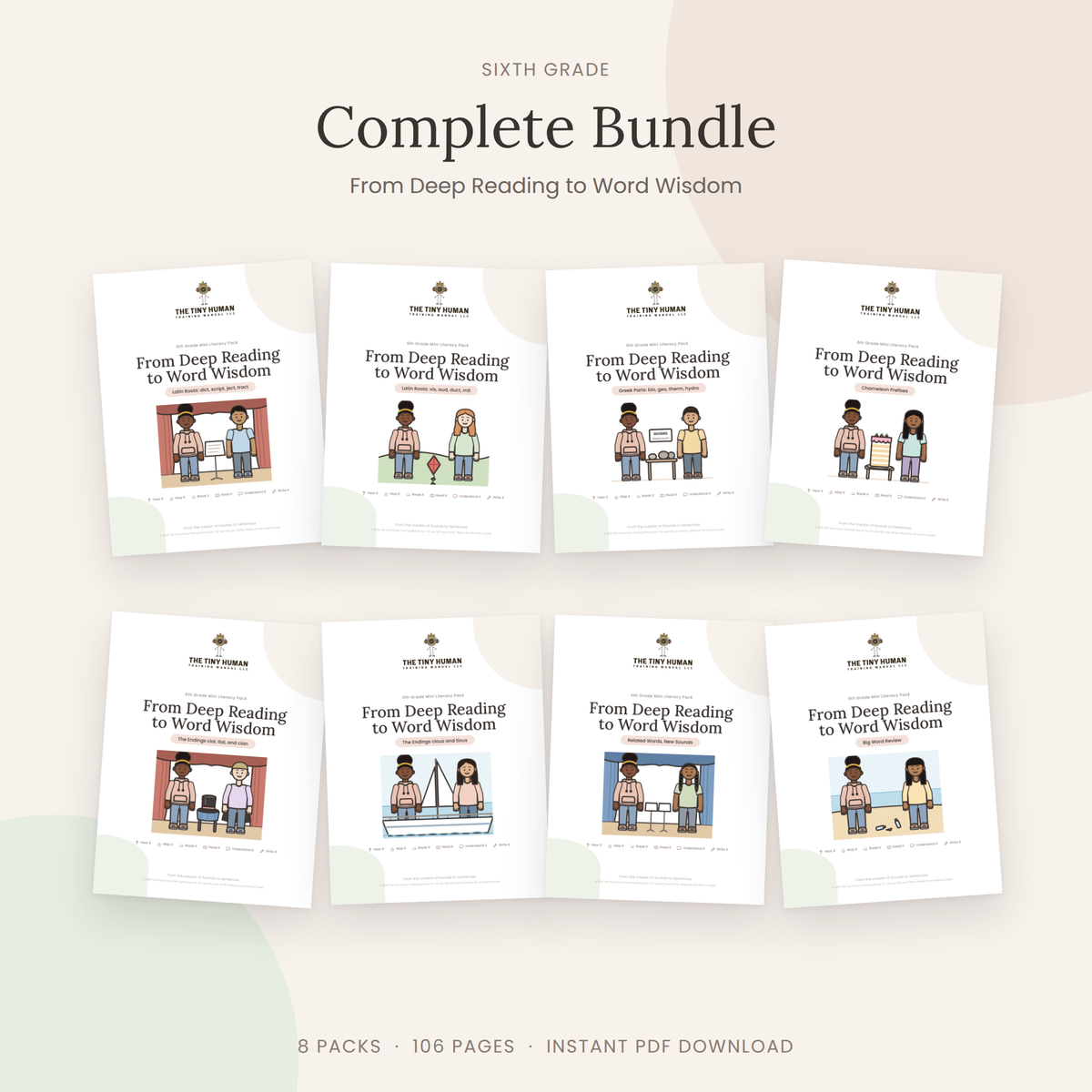 Sixth Grade Mini Literacy Packs