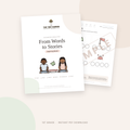 First Grade Mini Literacy Pack: From Words to Stories (Beginning Blends)
