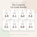 First Grade Mini Literacy Pack Bundle: From Words to Stories (Complete First Grade Bundle)