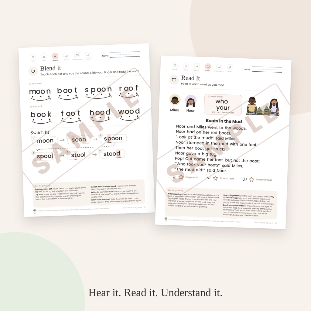 Second Grade Mini Literacy Pack: From Stories to Big Words (OO Two Ways)