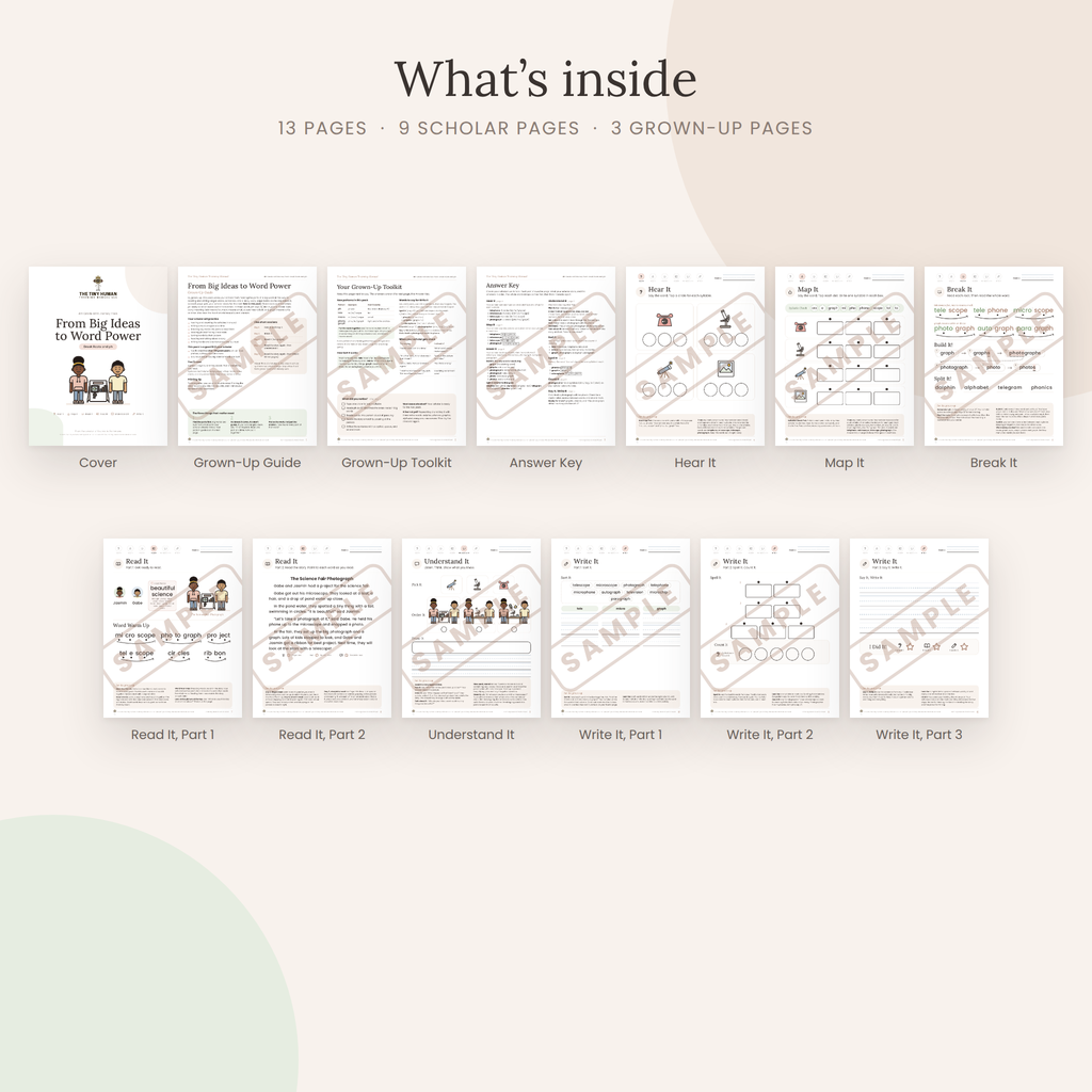 Fourth Grade Mini Literacy Pack: From Big Ideas to Word Power (Greek Roots and ph)