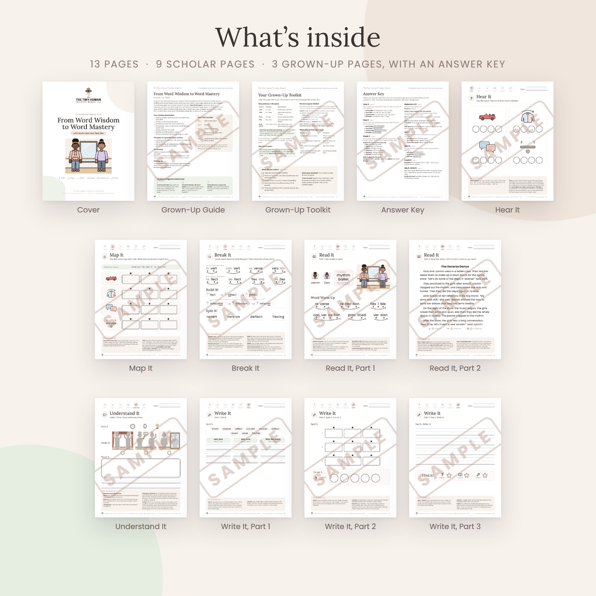 Seventh Grade Mini Literacy Pack: From Word Wisdom to Word Mastery (Latin Roots: vert, vers, flect, flex)