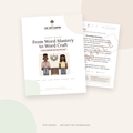 Eighth Grade Mini Literacy Pack: From Word Mastery to Word Craft (French Spellings: que, ique, ette, age)