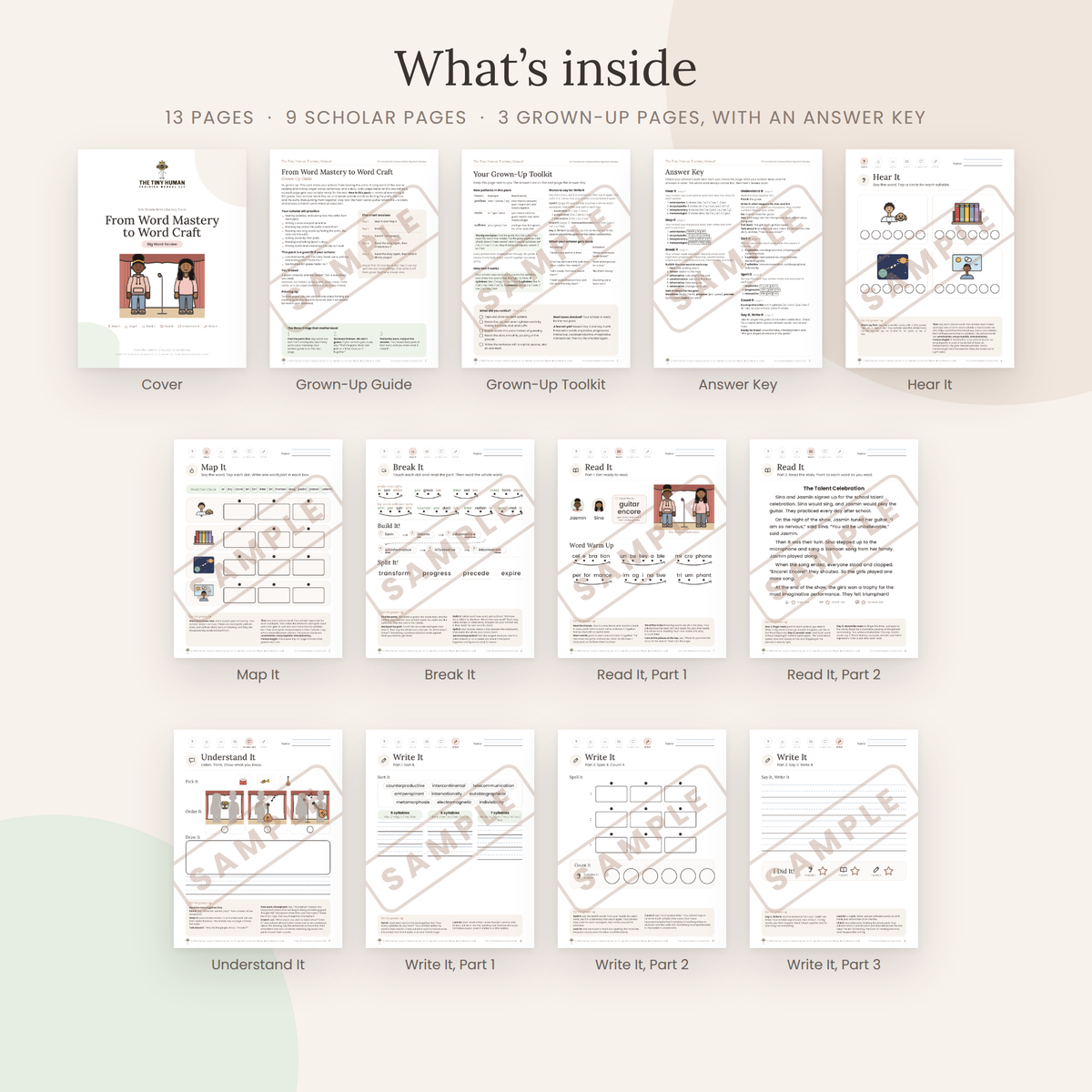 Eighth Grade Mini Literacy Pack: From Word Mastery to Word Craft (Big Word Review)