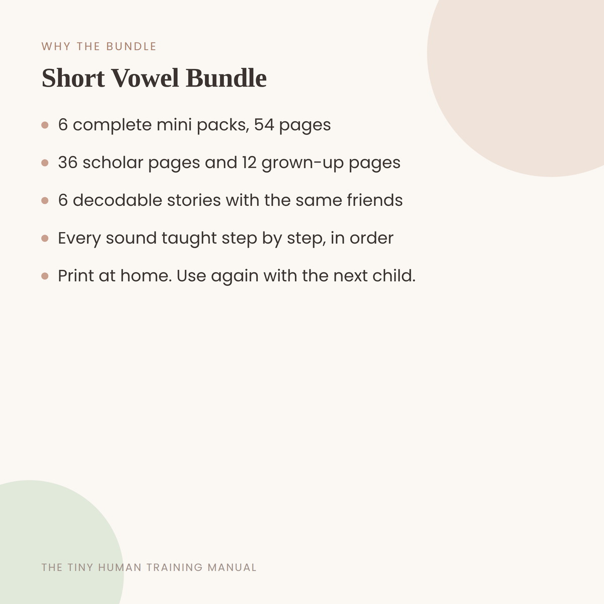 Kindergarten Short Vowel Bundle: From Sounds to Words (6 Packs)