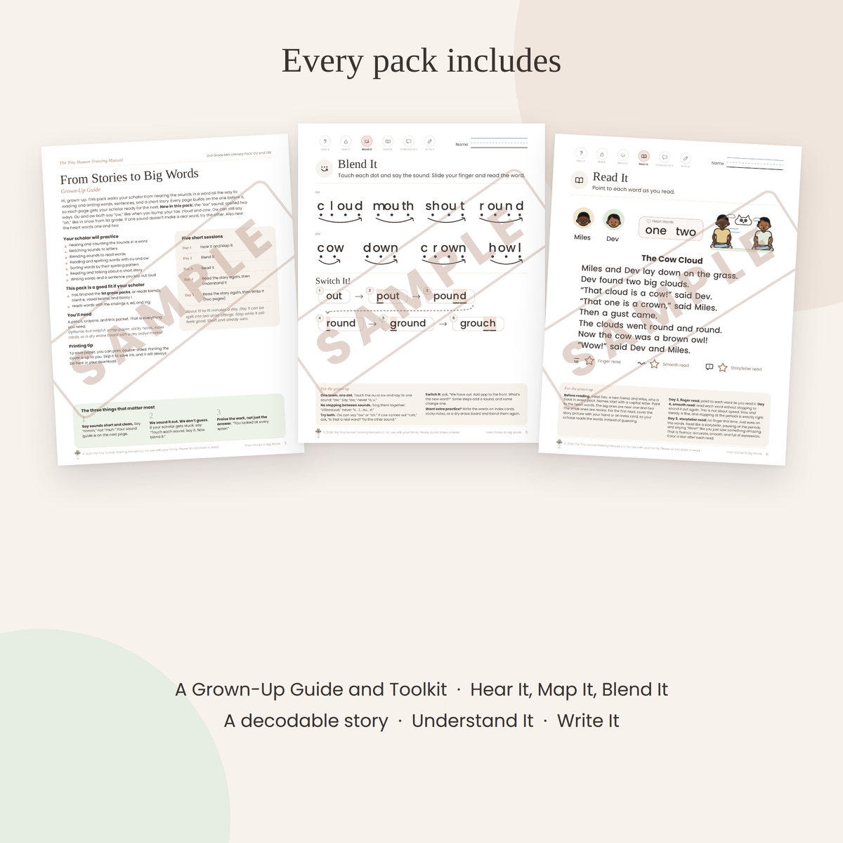 Complete Second Grade Bundle: From Stories to Big Words (8 Mini Literacy Packs)
