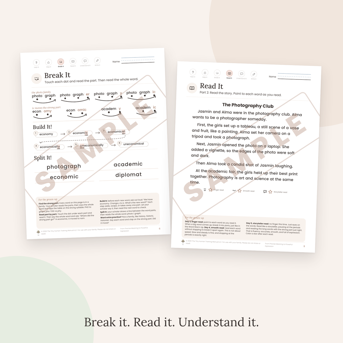 Eleventh Grade Mini Literacy Pack: From Precise Meaning to Powerful Expression (Stress Shifts in Word Families)