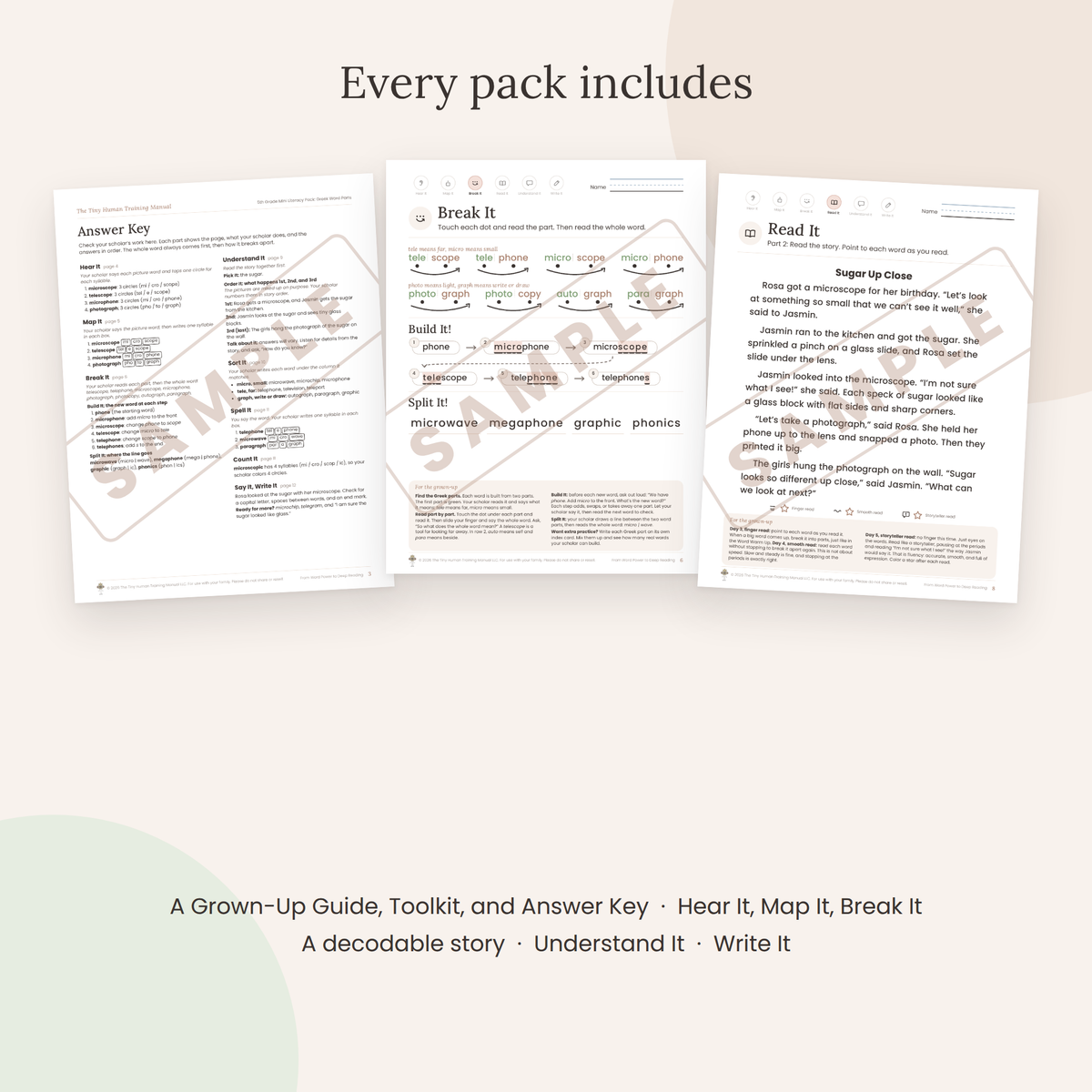 Fifth Grade Complete Bundle: From Word Power to Deep Reading (8 Mini Literacy Packs)