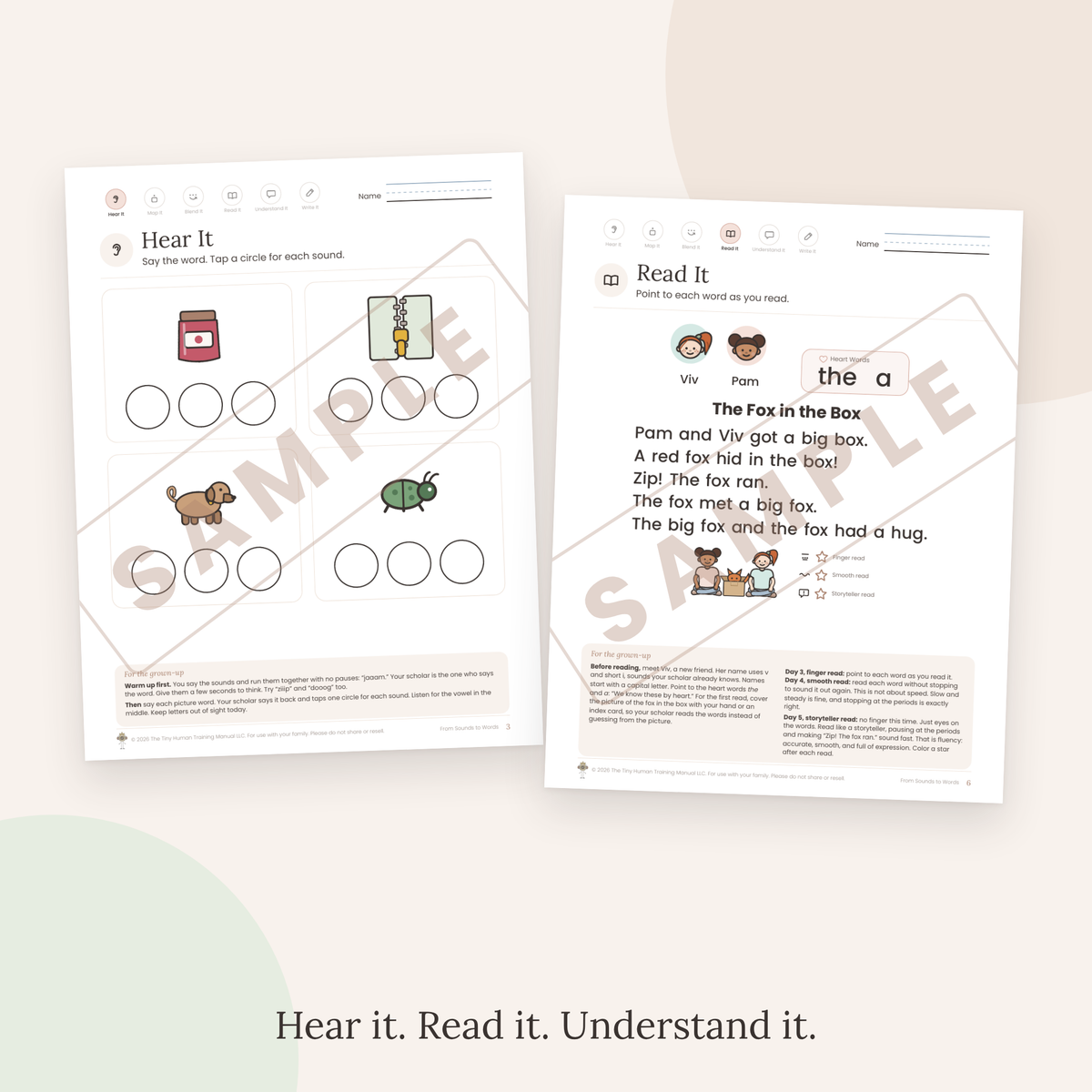 Kindergarten Mini Literacy Pack: From Sounds to Words (Short Vowel Review)