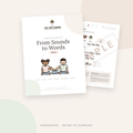 Kindergarten Mini Literacy Pack: From Sounds to Words (Short a)