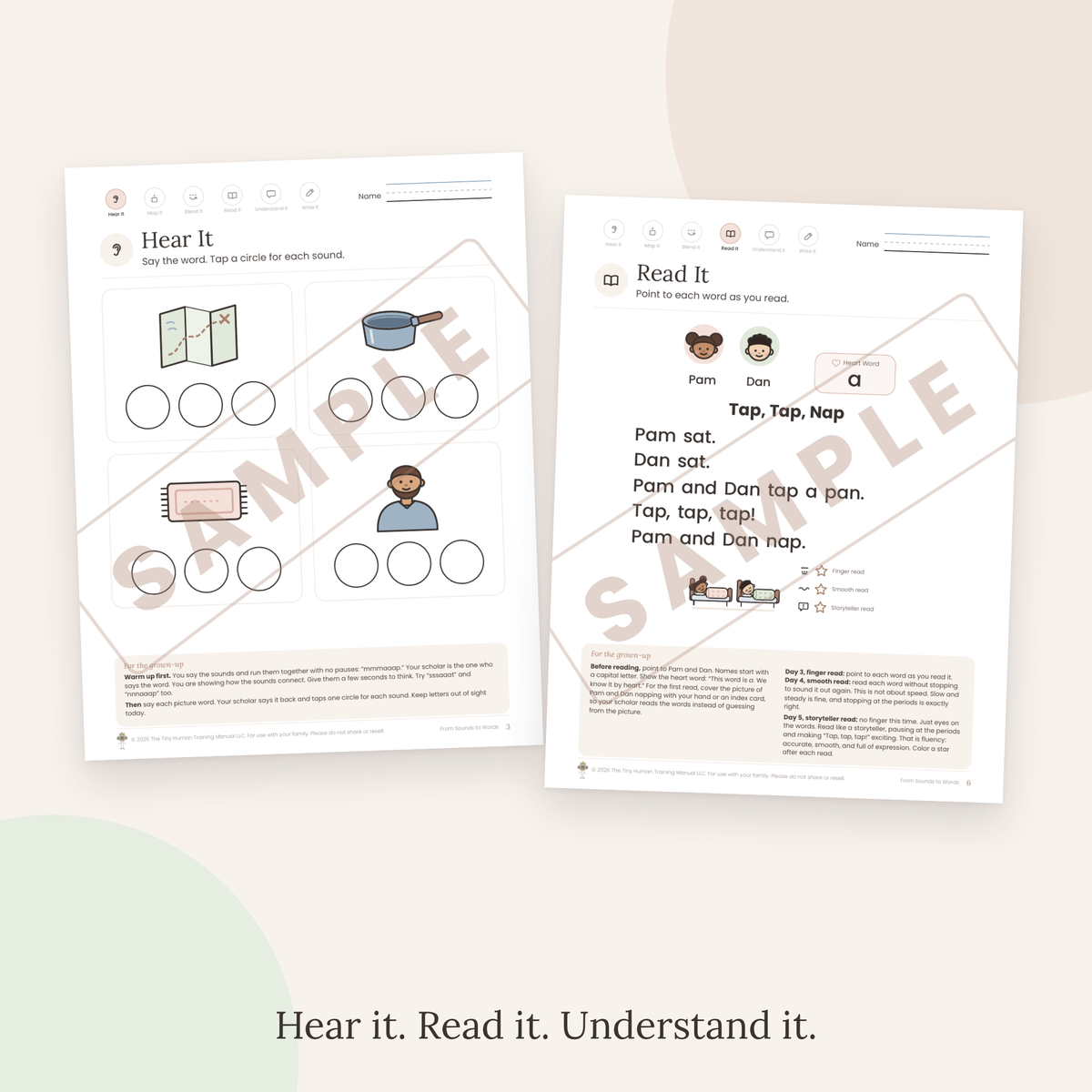 Kindergarten Mini Literacy Pack: From Sounds to Words (Short a)