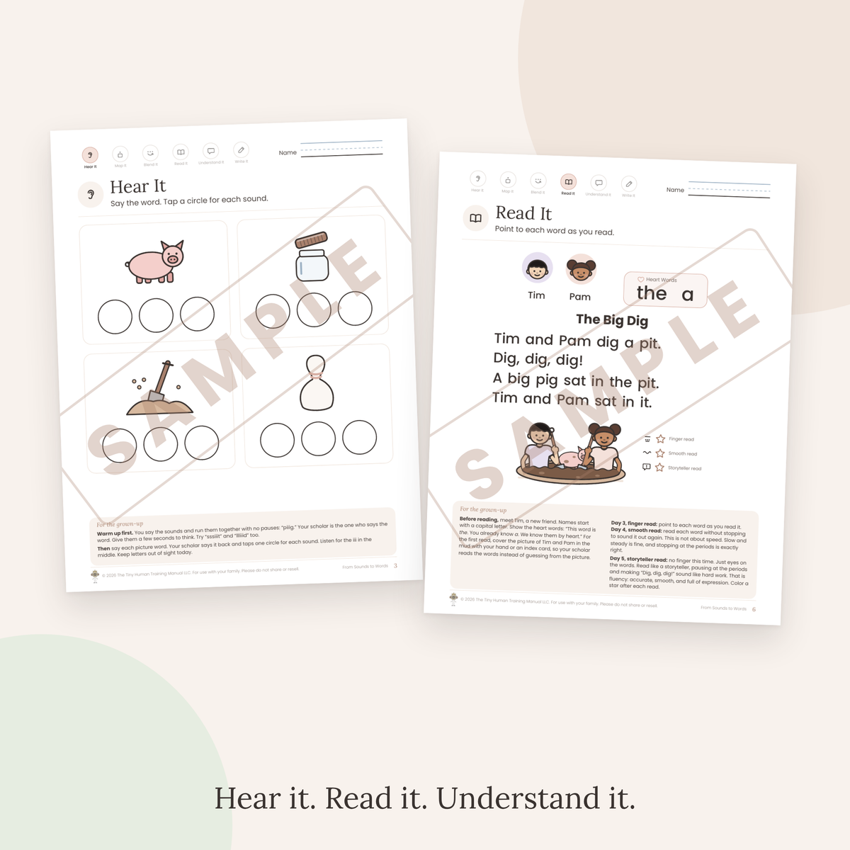 Kindergarten Mini Literacy Pack: From Sounds to Words (Short i)