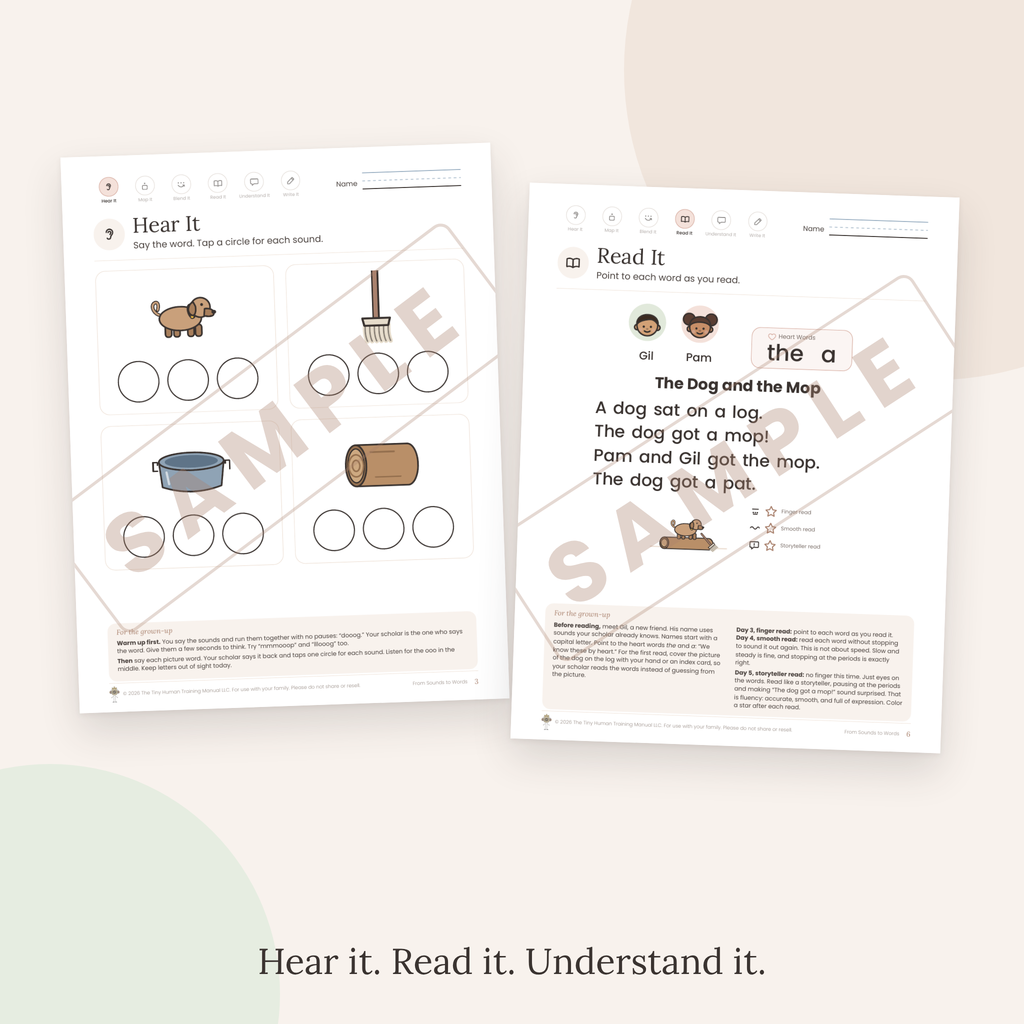 Kindergarten Mini Literacy Pack: From Sounds to Words (Short o)