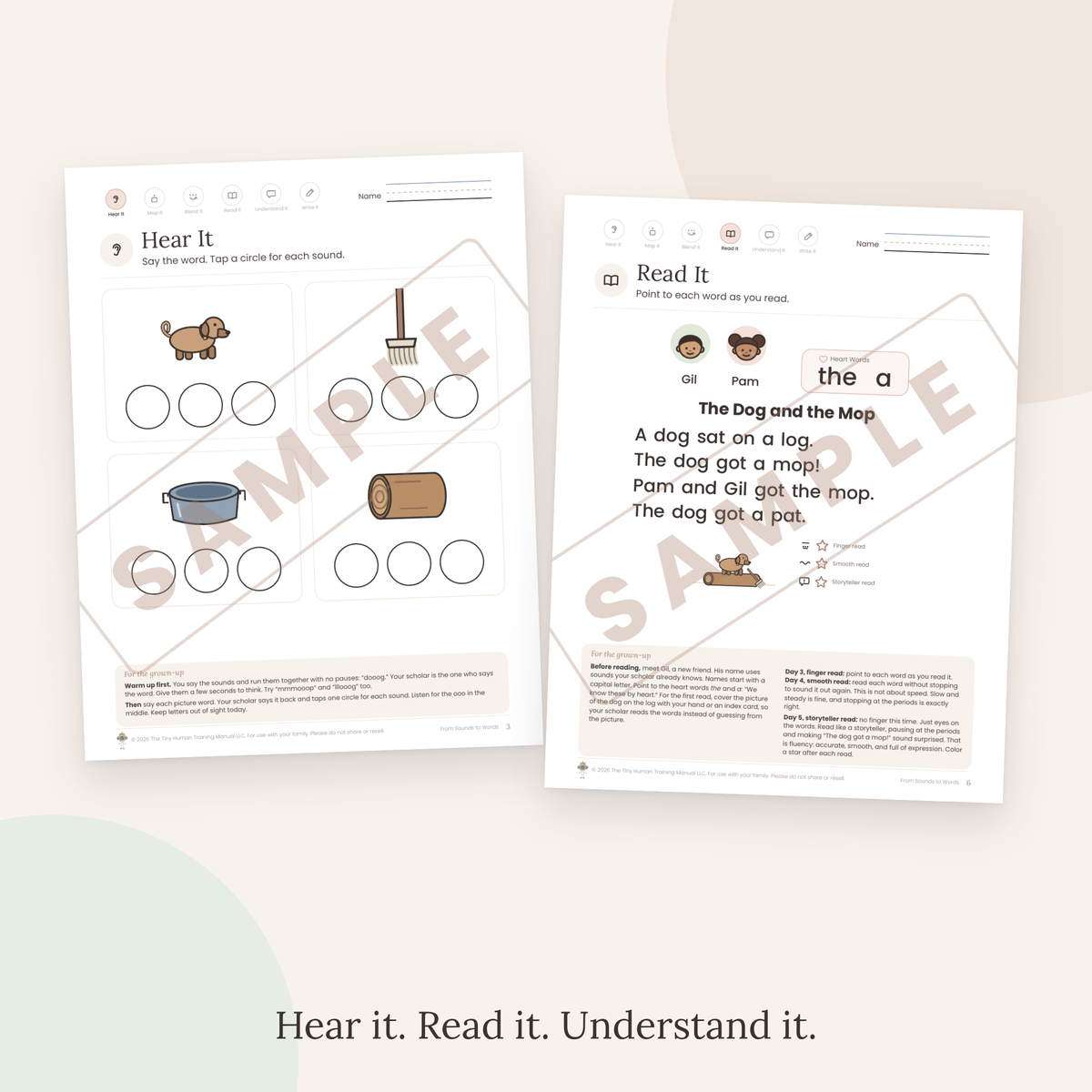 Kindergarten Mini Literacy Pack: From Sounds to Words (Short o)
