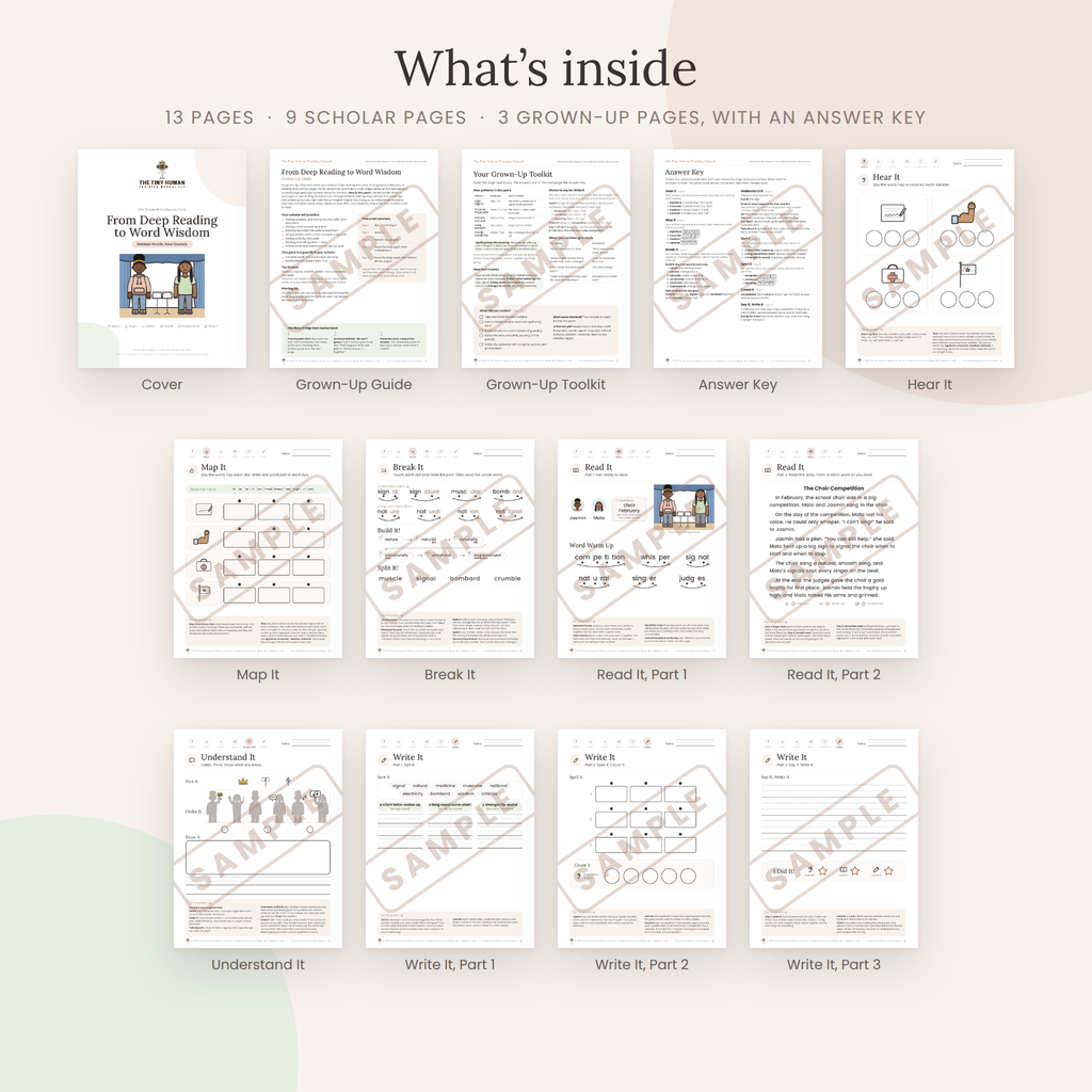 Sixth Grade Mini Literacy Pack: From Deep Reading to Word Wisdom (Related Words, New Sounds)