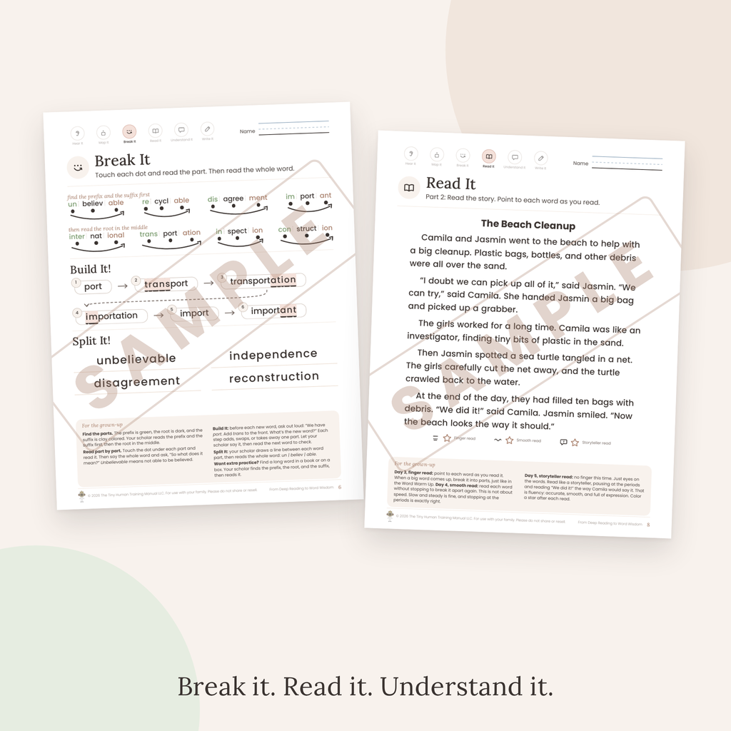 Sixth Grade Mini Literacy Pack: From Deep Reading to Word Wisdom (Big Word Review)