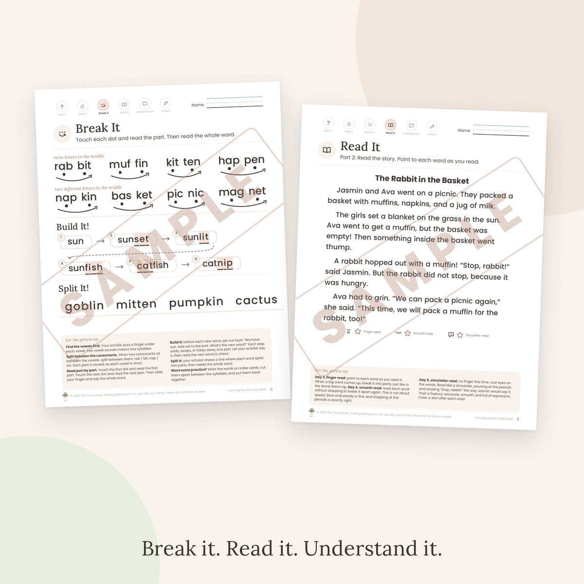 Third Grade Mini Literacy Pack: From Big Words to Big Ideas (Closed Syllables)
