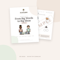 Third Grade Mini Literacy Pack: From Big Words to Big Ideas (Open Syllables)