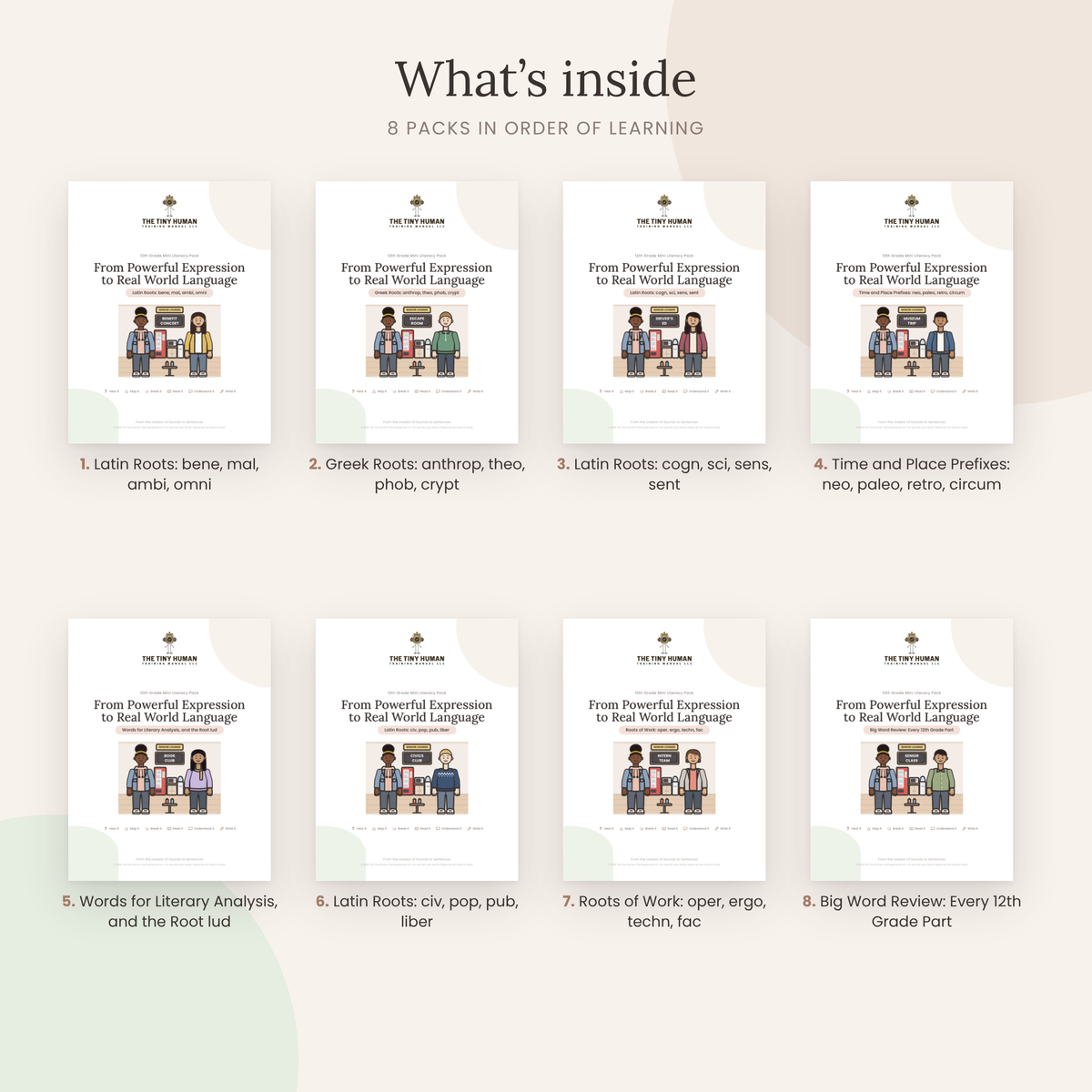 Twelfth Grade Mini Literacy Pack: Complete Twelfth Grade Bundle (All 8 Packs)