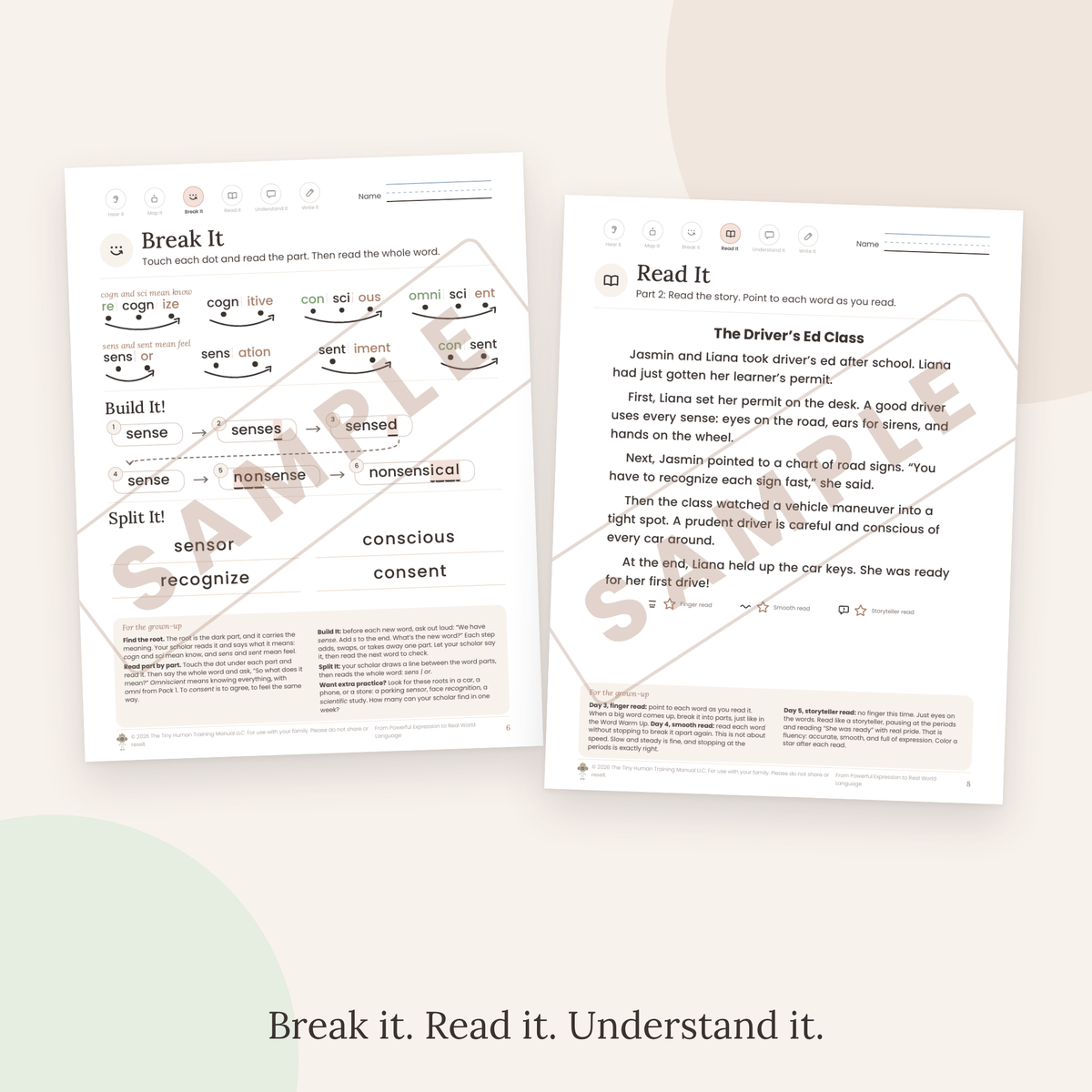 Twelfth Grade Mini Literacy Pack: From Powerful Expression to Real World Language (Latin Roots: cogn, sci, sens, sent)