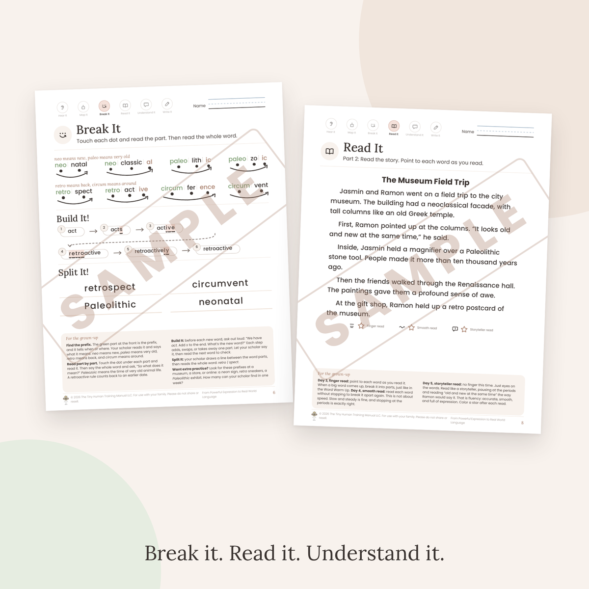 Twelfth Grade Mini Literacy Pack: From Powerful Expression to Real World Language (Time and Place Prefixes: neo, paleo, retro, circum)