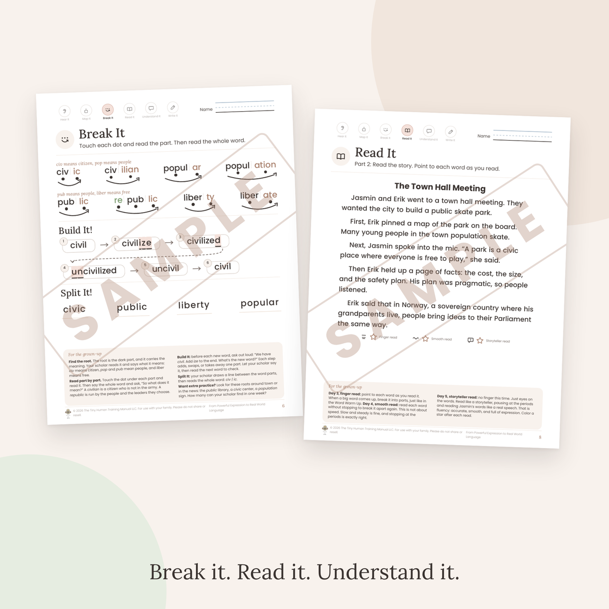 Twelfth Grade Mini Literacy Pack: From Powerful Expression to Real World Language (Latin Roots: civ, pop, pub, liber)