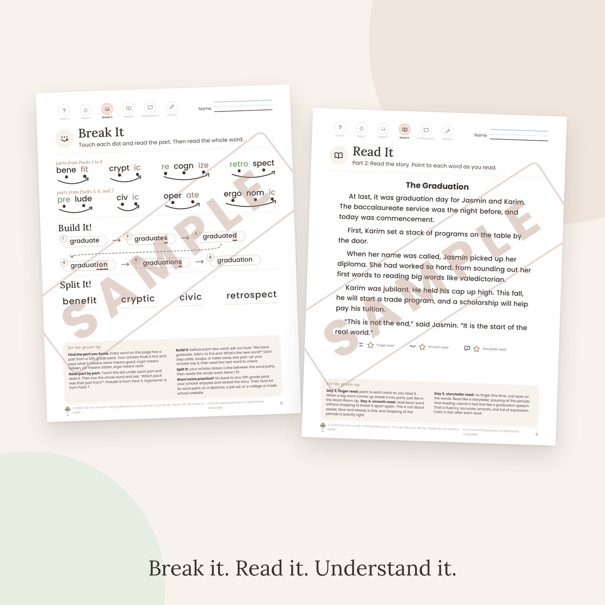 Twelfth Grade Mini Literacy Pack: From Powerful Expression to Real World Language (Big Word Review: Every 12th Grade Part)